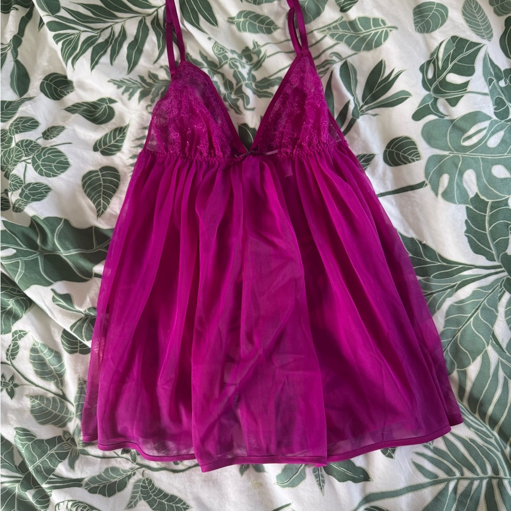 Victoria's Secret Purple Lace Chemise